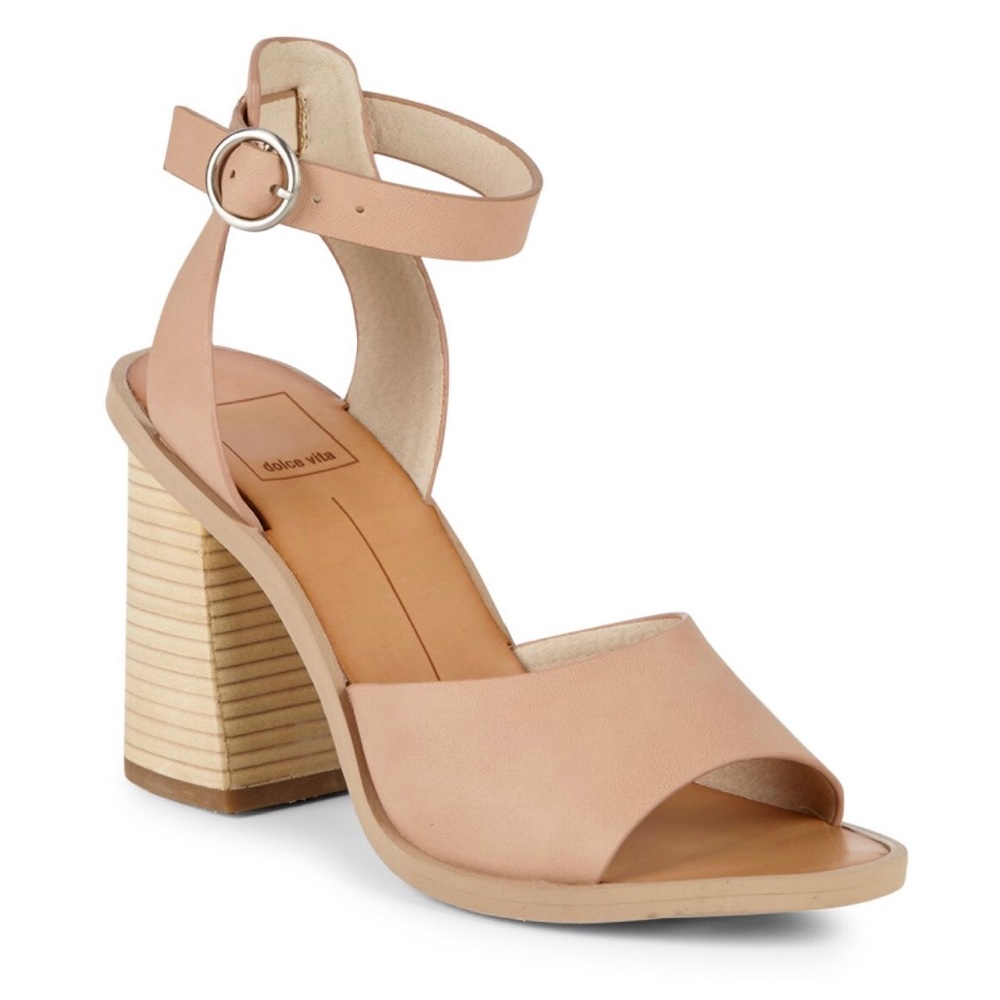 Dolce Vita Aaliyah Block Heel Nude Size 6 - Picture 1 of 8